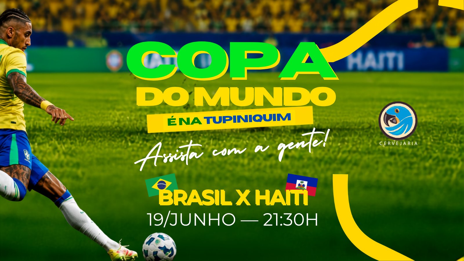 Brasil x Haiti no Biergarten Tupiniquim