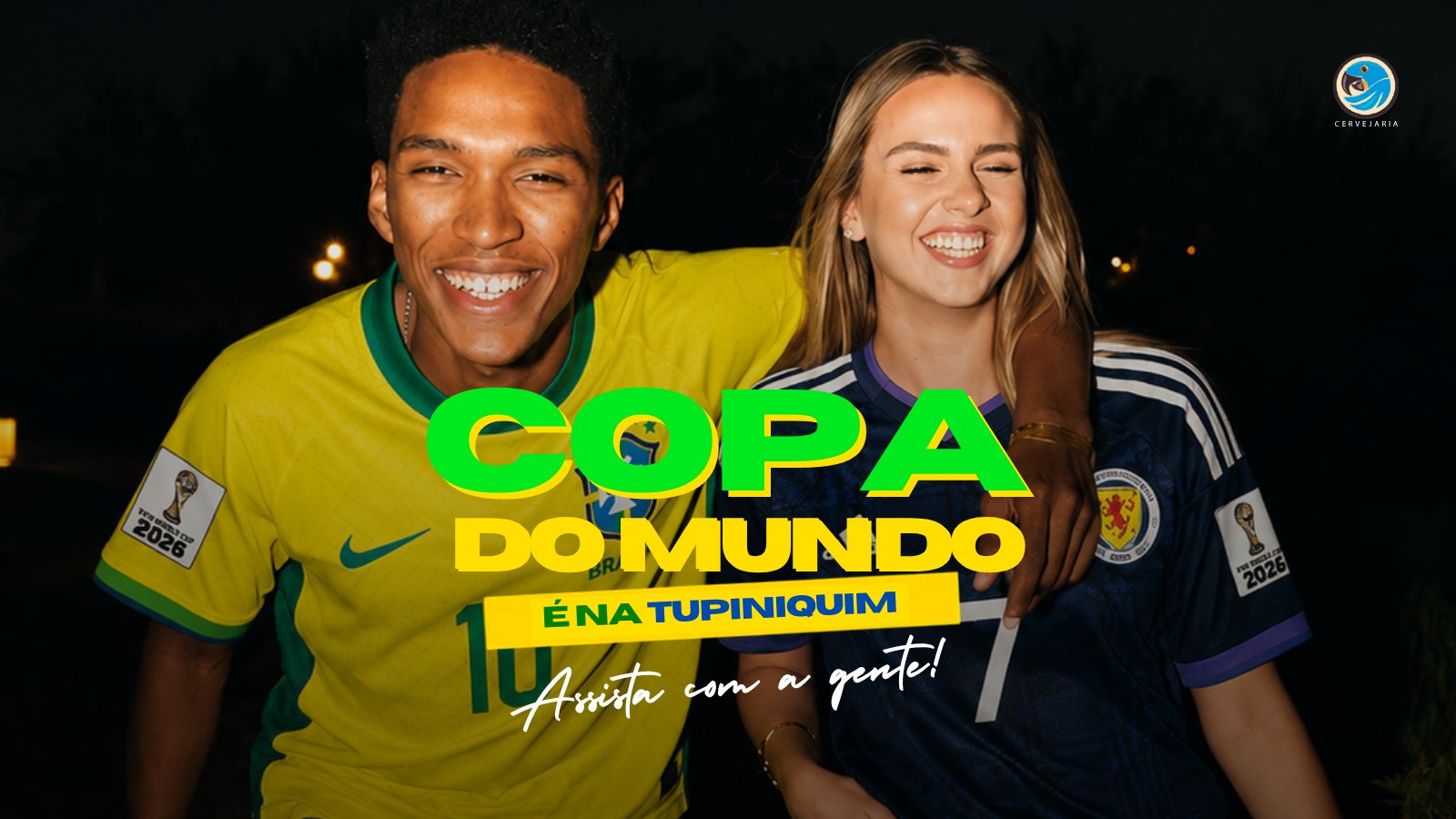 Brasil x Escócia no Biergarten Tupiniquim