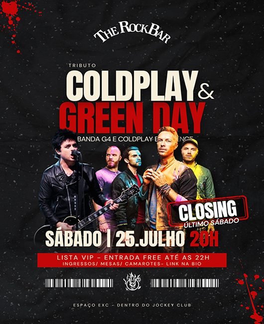 The Rock Bar — Tributo Coldplay e Green Day