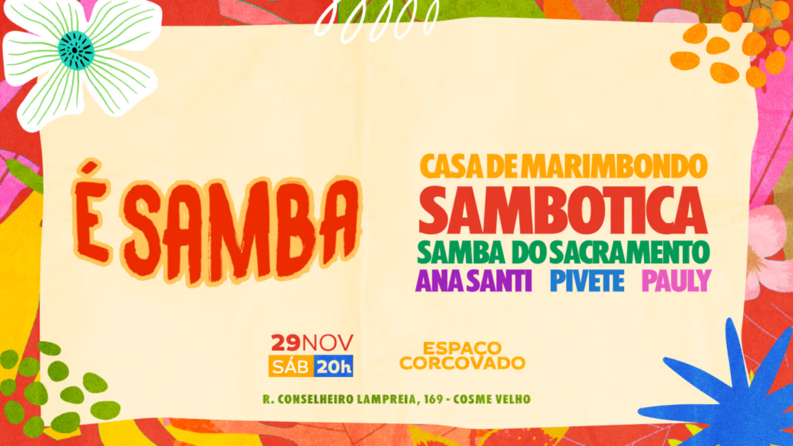 É Samba • Marimbondo, Sambotica, Sacramento & DJs