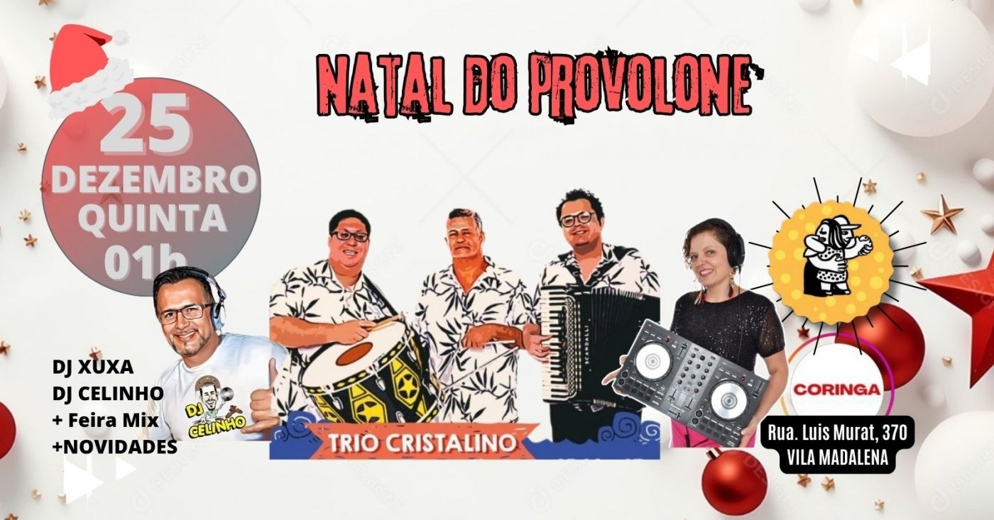 Natal do Provolone com Trio Cristalino