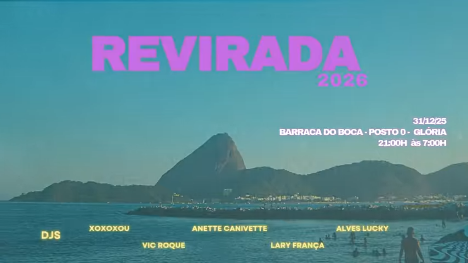 Revirada 2026: Festa de Réveillon na Barraca do Boca