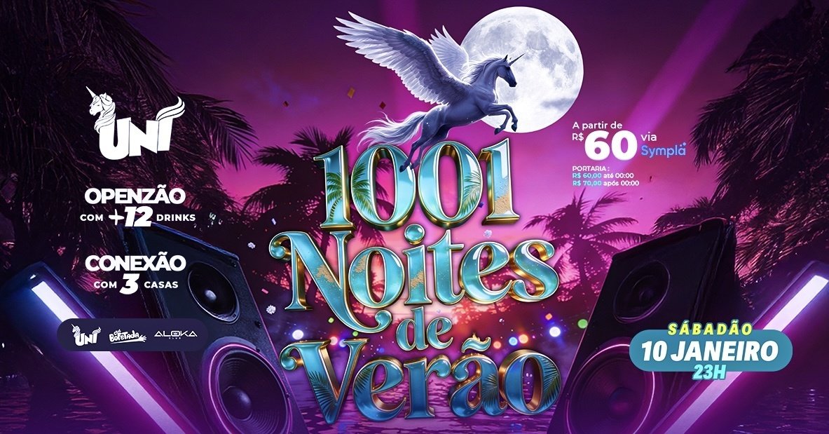 Mil e Um Noites de Verão – Open Bar 60$