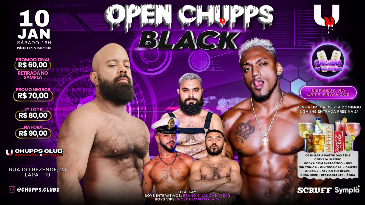 OPEN CHUPPS BLACK