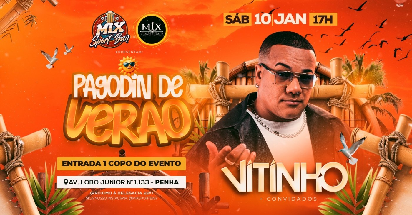 Mix Sport Bar apresenta Vitinho