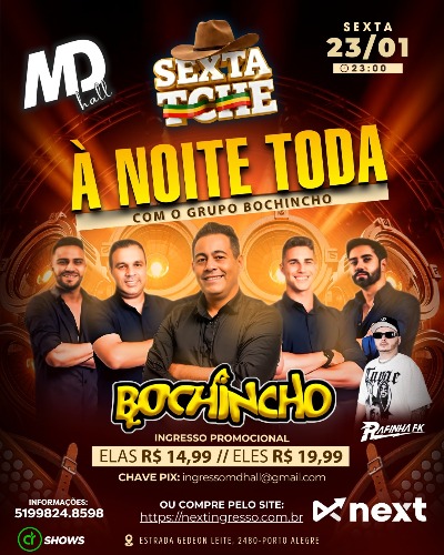 Sexta Tchê com Grupo Bochincho