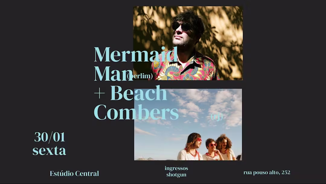 Mermaid Man e Beach Combers no Central