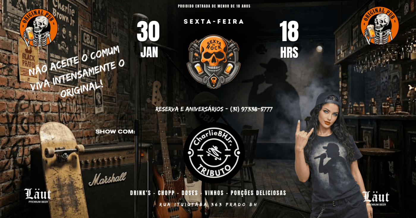 Sexta do Rock com Charlie BH Jr
