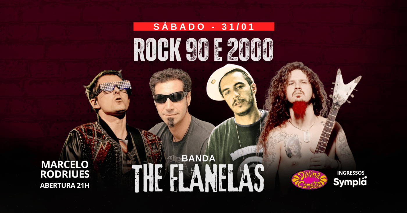 Banda The Flanelas - Rock 90s e 2000s