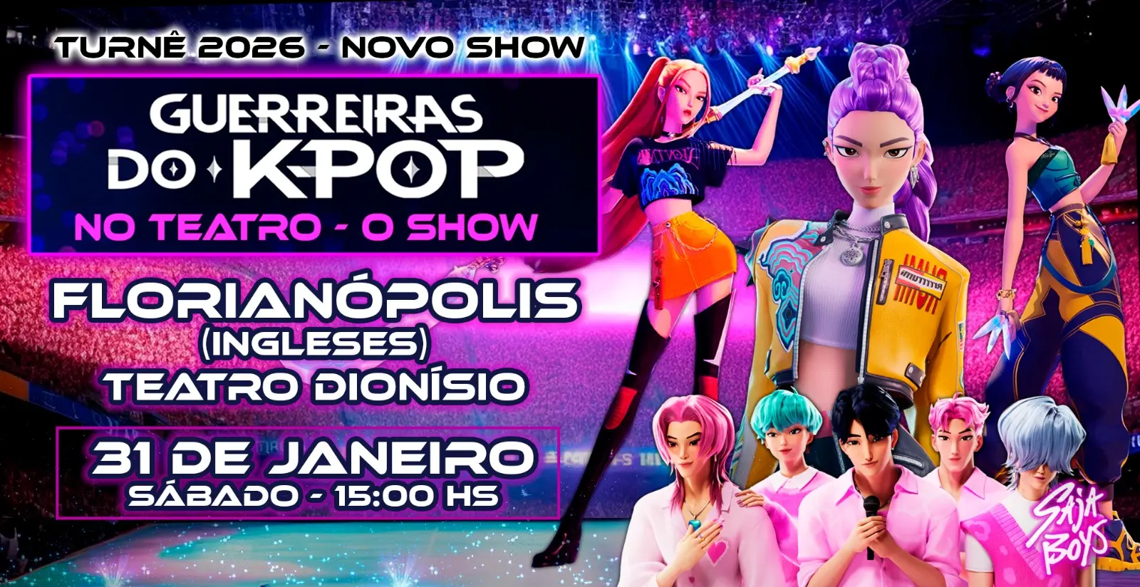 Guerreiras do K-POP no Teatro - O Show em Florianópolis