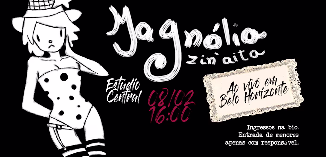Magnólia e Zin'aita no Estúdio Central