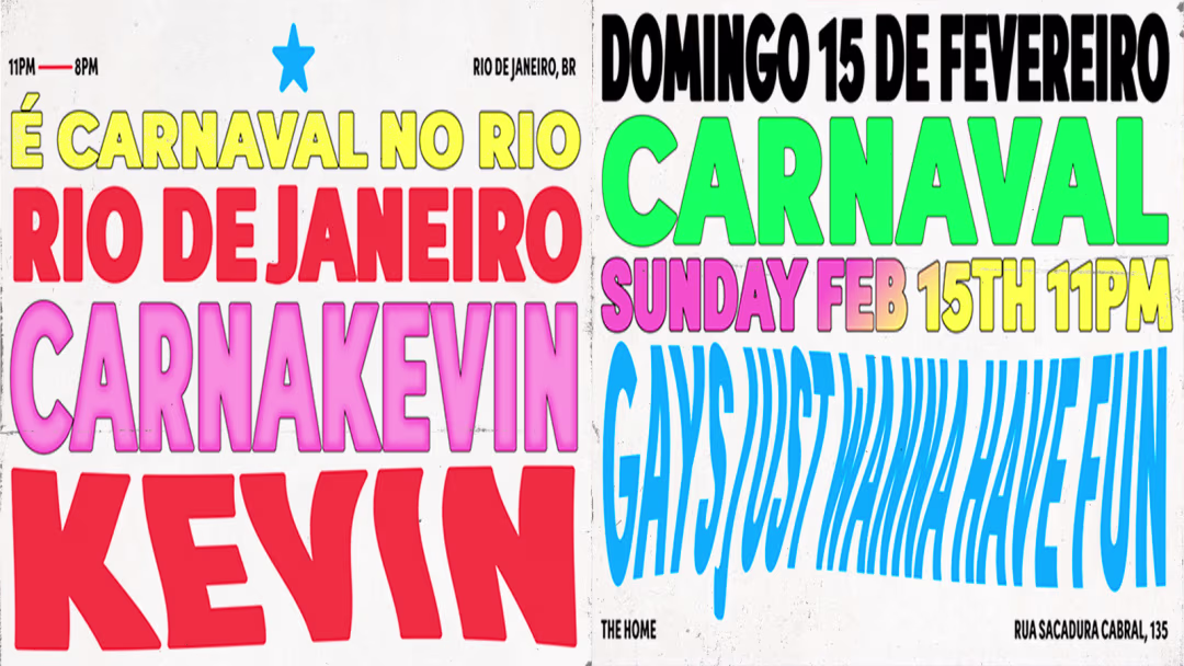 Kevin Carnaval no Rio de Janeiro 15/2 @ The Home