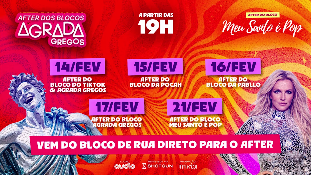 After Do Agrada Gregos 2026 - O Pós Bloco Oficial De SP
