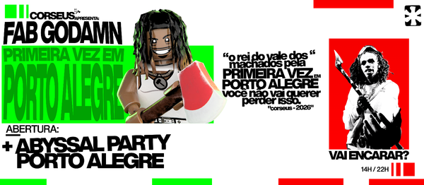 Abyssal Party POA: Fab Godamn em Porto Alegre