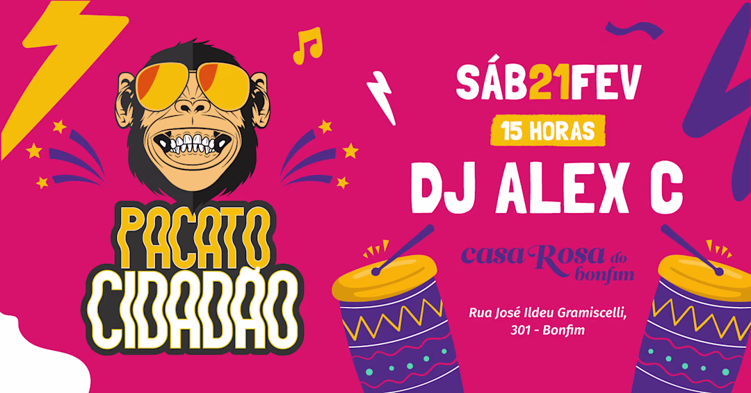 Bloco Pacato Cidadão e DJ Alex C.