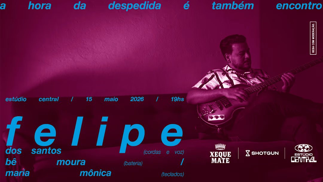 Felipe dos Santos no Estúdio Central