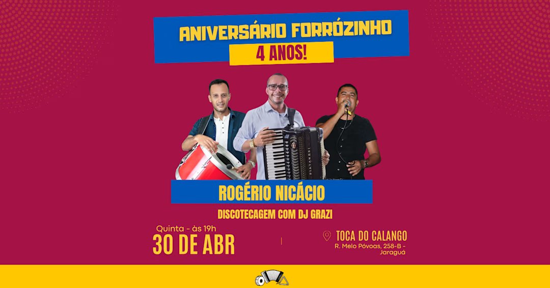Baile Forrózinho na Toca