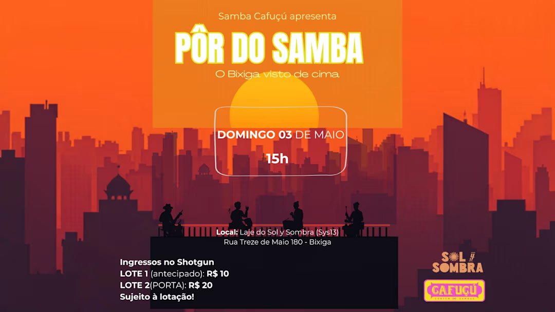 Pôr do Samba com Samba Cafuçu - 03/05
