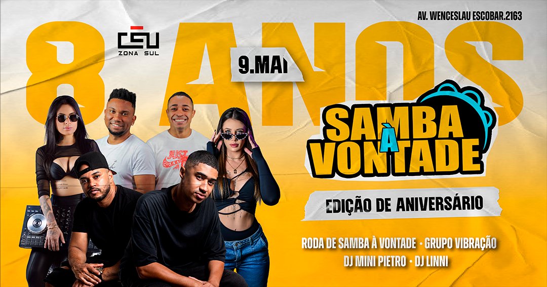 8 anos do Samba à Vontade