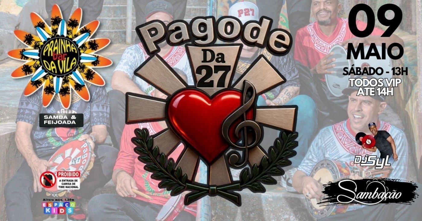 Pagode da 27 no Prainha da Vila