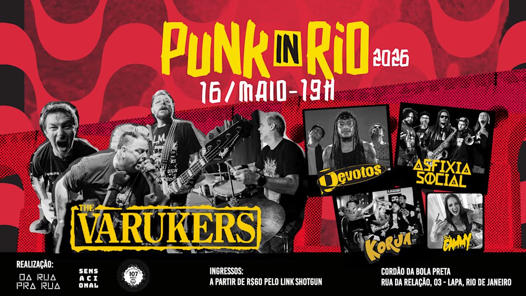 The Varukers (UK) E Devotos (PE) - Punk In Rio 2026