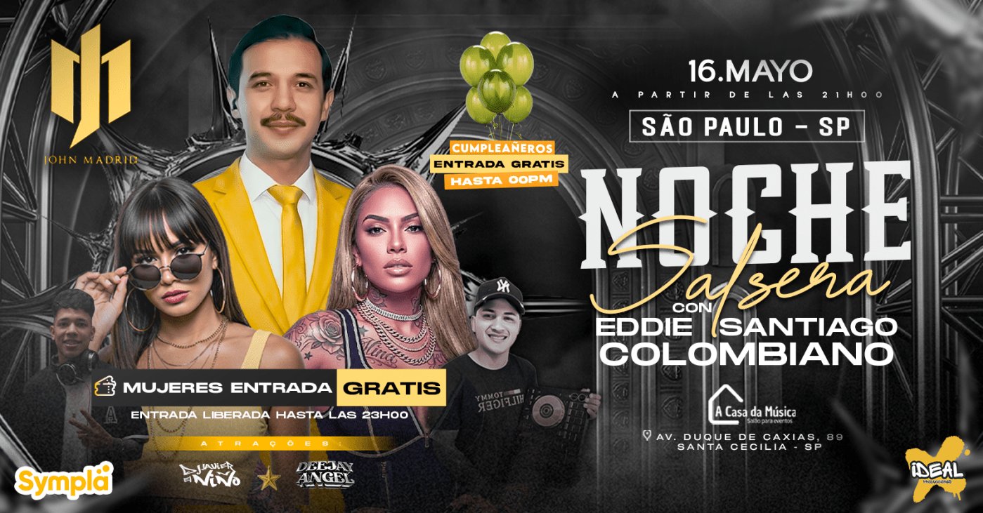 LA MEGA NOCHE SALSERA CON EDDIE SANTIAGO EN SP