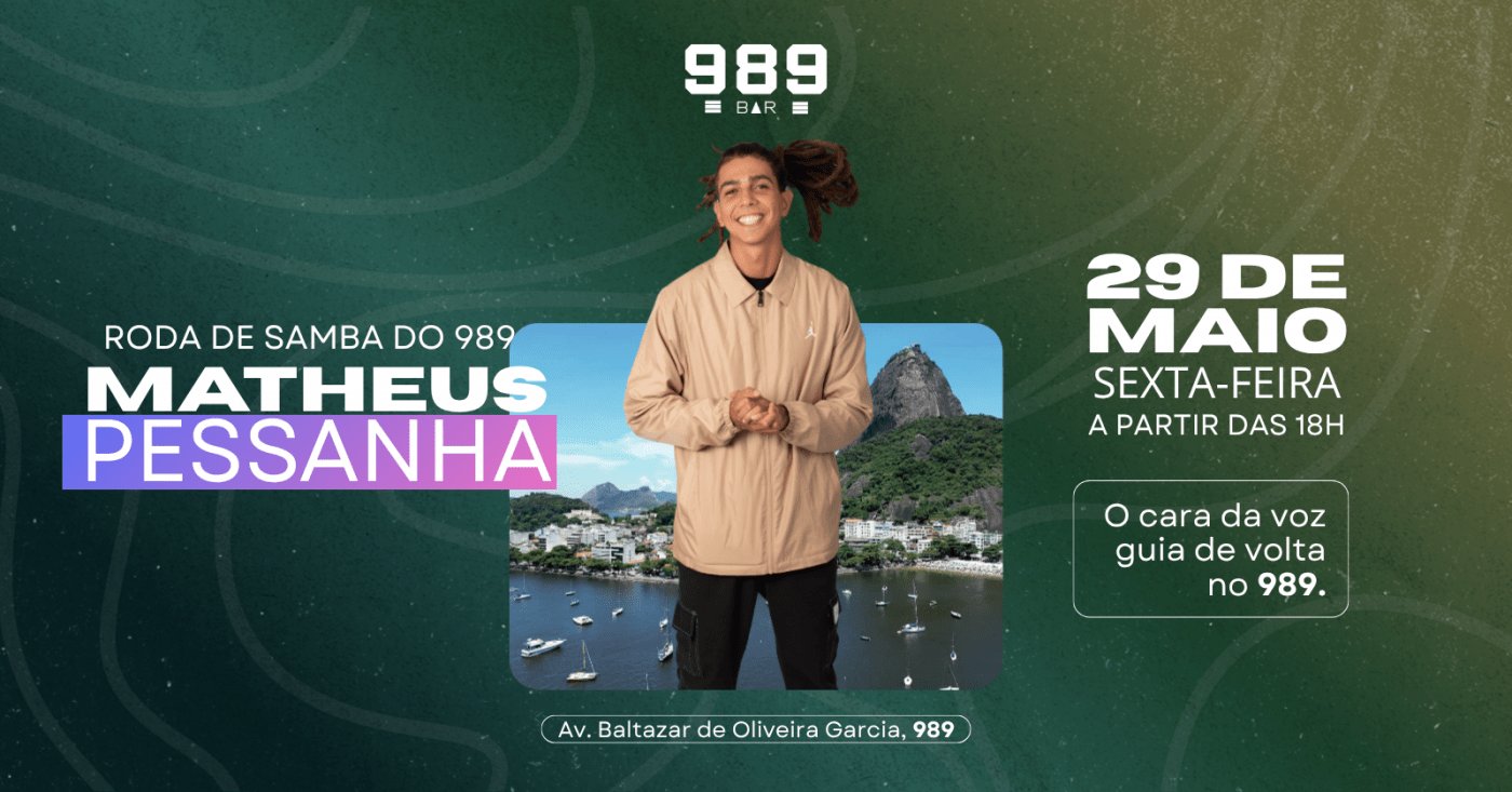 Roda de Samba do 989 com Matheus Pessanha