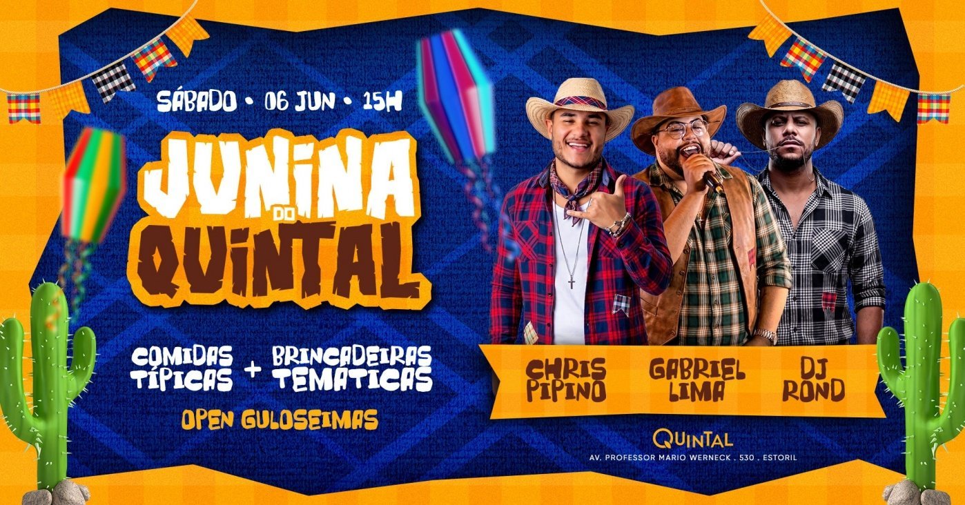JUNINA DO QUINTAL | 06/06 - 15h