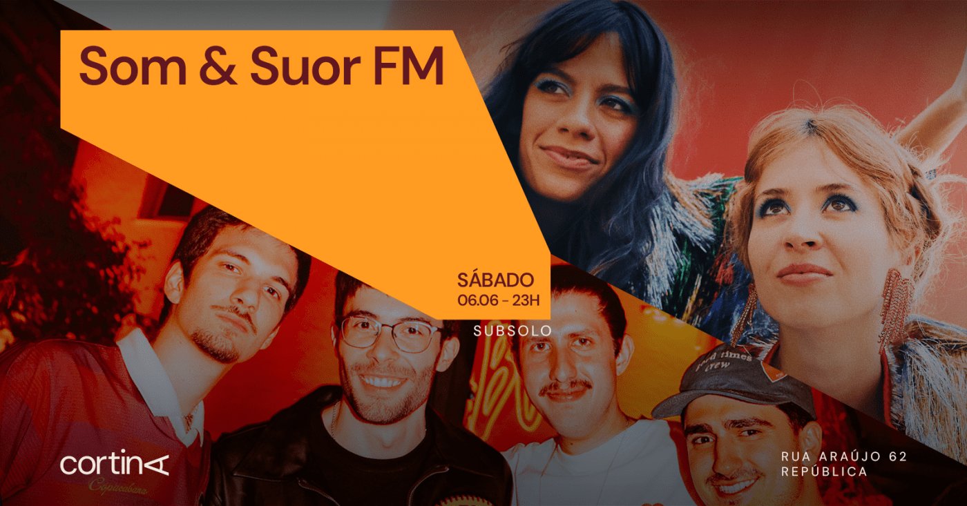 Cortina Apresenta: Som & Suor FM | 06.06 | TRANSPIRA b2b BROLAB