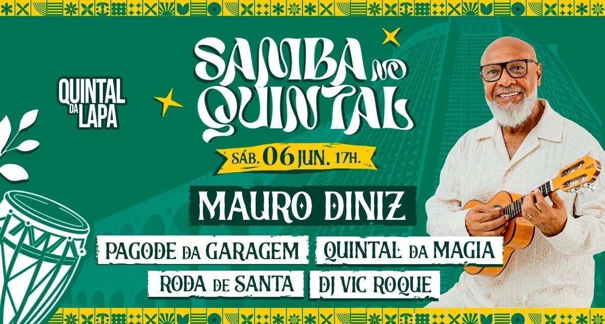 SAMBA NO QUINTAL - Mauro Diniz, Quintal da Magia, Pagode da Garagem, Roda de Santa