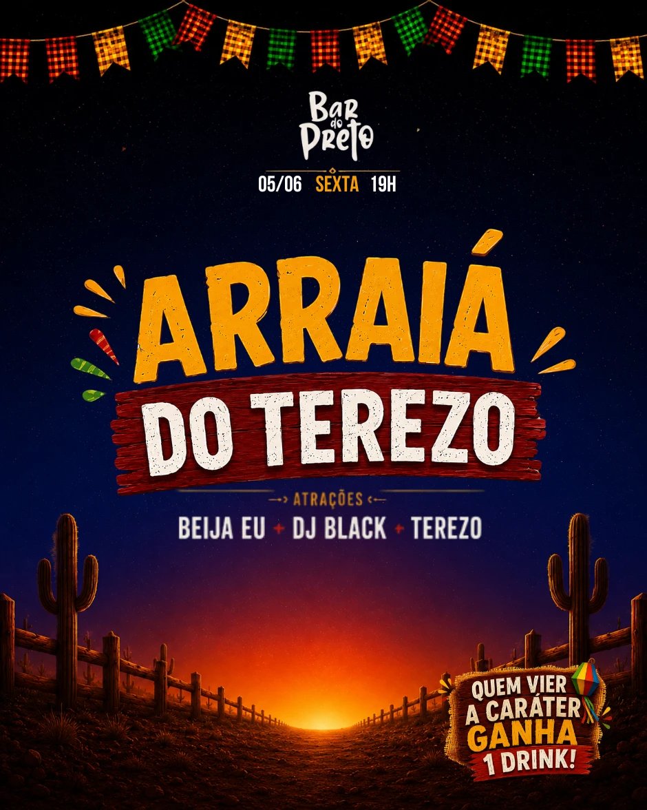 Sex.05.Jun - Arraiá do Terezo