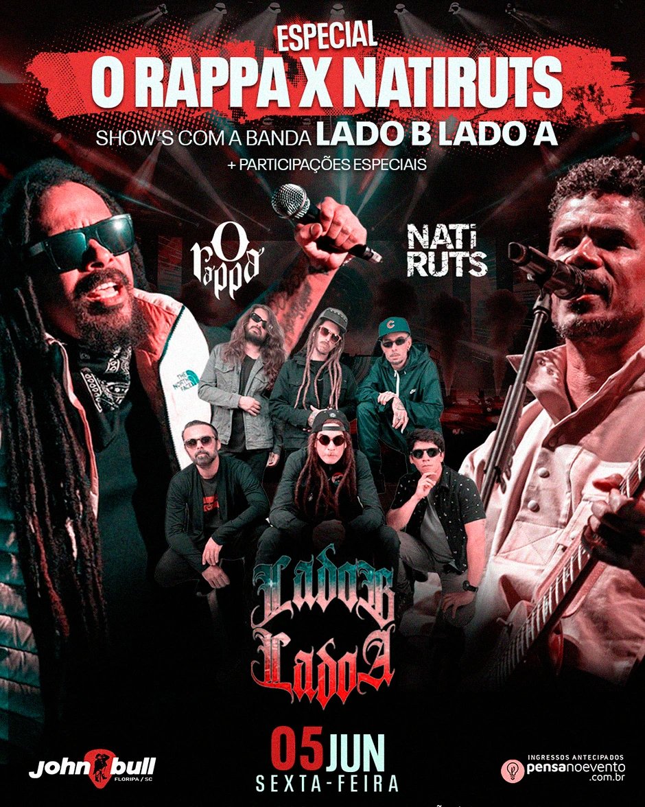 Especial O Rappa X Natiruts com a Banda Lado A Lado B + participações especiais