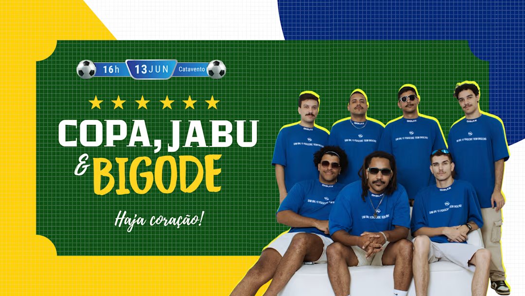 Copa, Jabu e Bigode! 13 de Junho