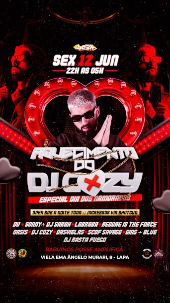 Aquecimento do DJ Cozy - Especial Dia dos Namorados