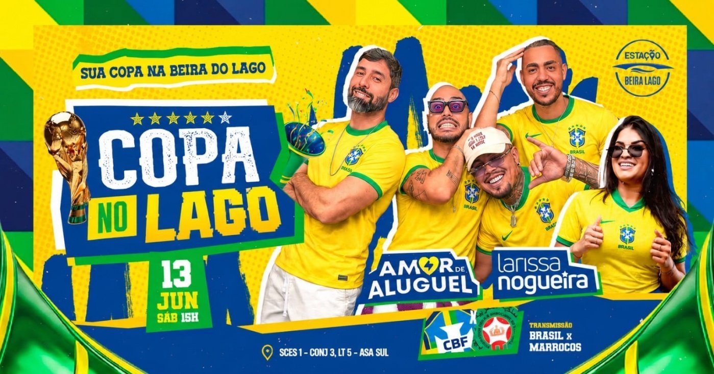 Copa no Lago :: 1º Jogo do Brasil :: Amor de Aluguel