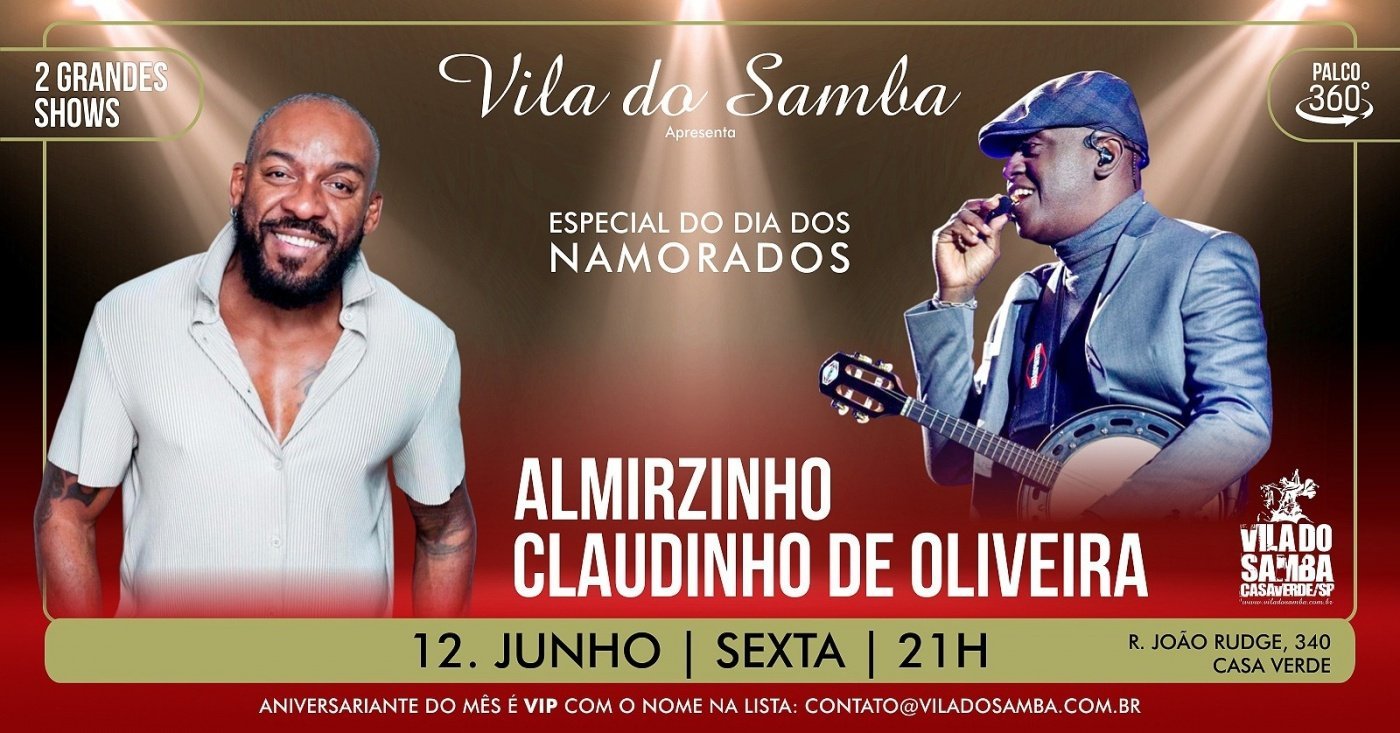 Roda de Samba com Almirzinho e Claudinho de Oliveira na Vila do Samba
