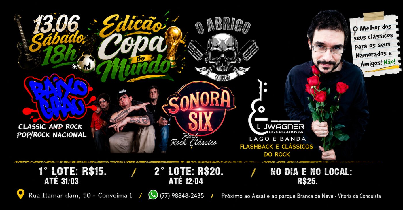 Edição Copa do Mundo - Rock + Futebol