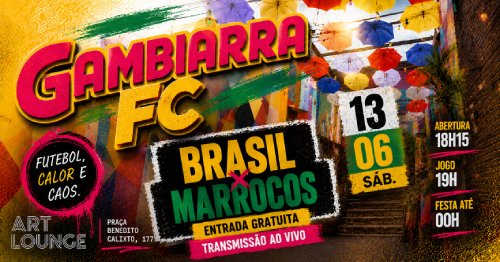 GAMBI FC - 13.06 - BRASIL X MARROCOS