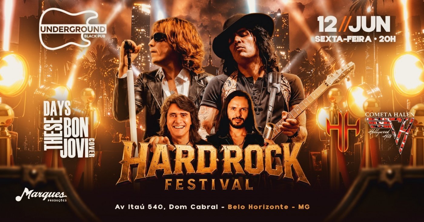 12/06 - HARD ROCK FESTIVAL com THESE DAYS, HH e COMETA HALEN