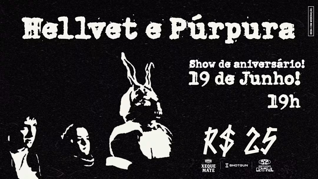 Púrpura e Hellvet no Estúdio Central