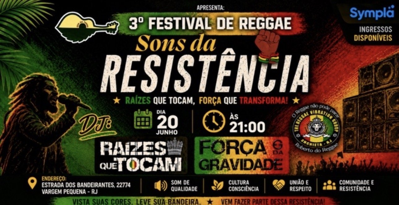 3° Festival de Reggae - Raízes que Tocam & Força da Gravidade - Nectar Som