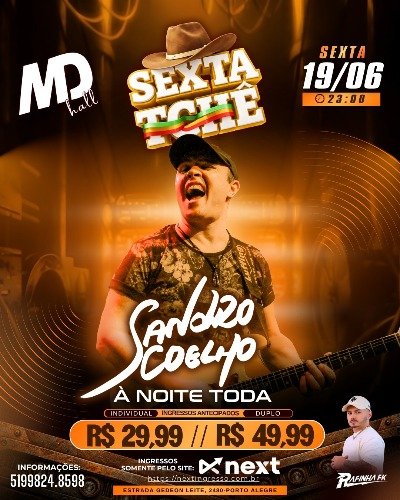 SEXTA TCHÊ 19/06 SANDRO COELHO