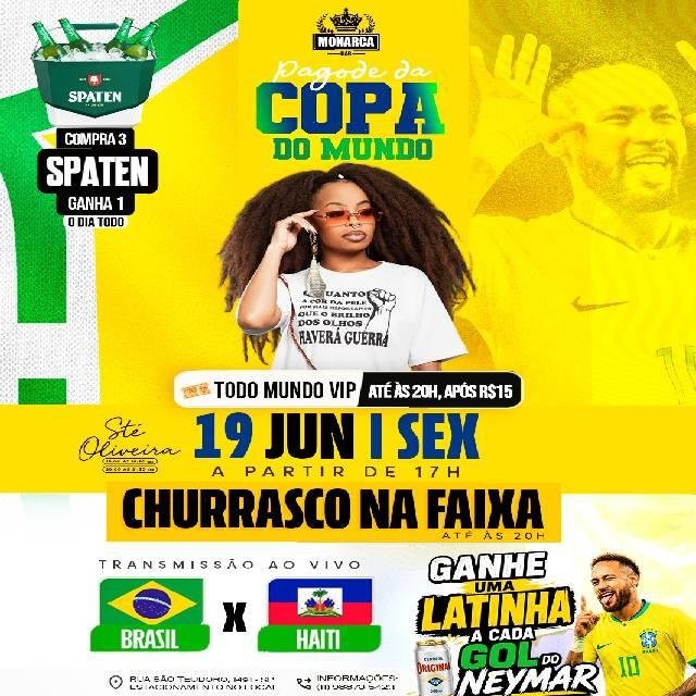 Sté Oliveira no Pagode da Copa do Mundo