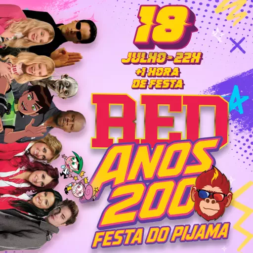 RED - Festa do pijama, anos 2000