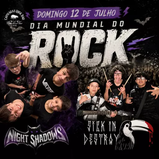 DIA MUNDIAL RO ROCK no Capi!