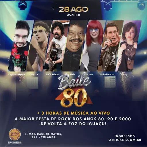 Baile 80 em Foz do Iguaçu