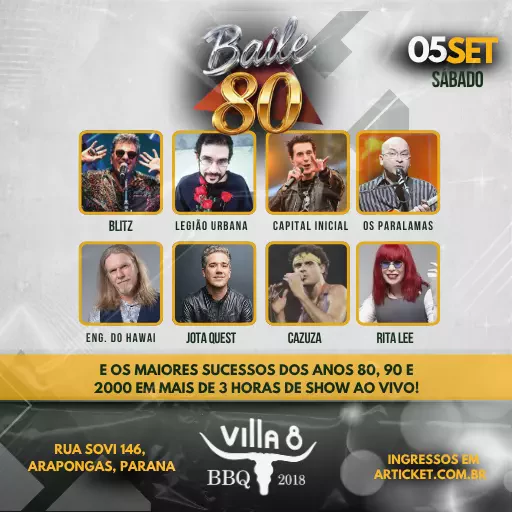 BAILE 80 Arapongas