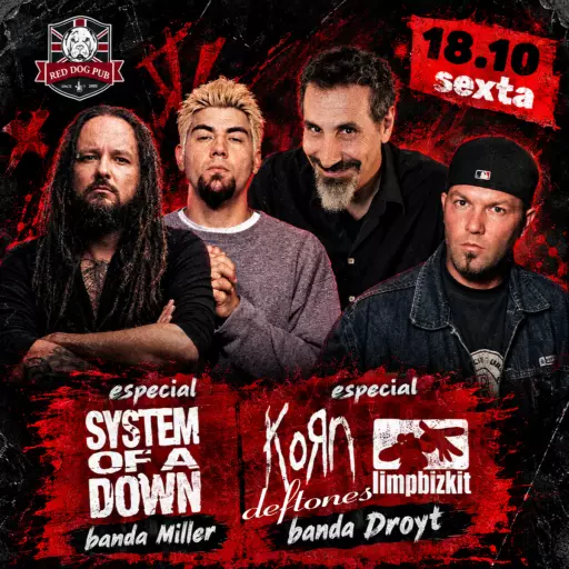 SOAD, LIMP BIZKIT, KORN, DEFTONES