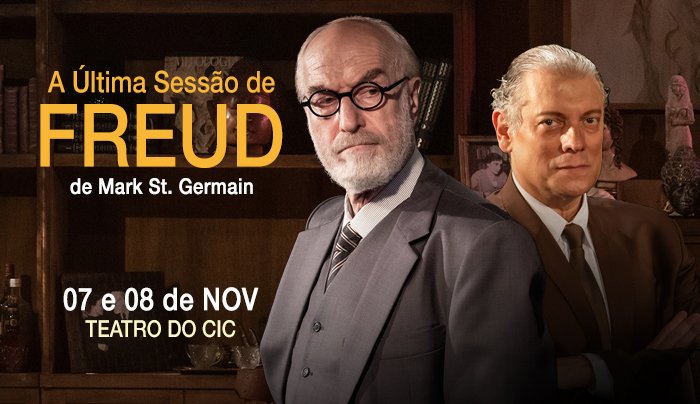 “A Última Sessão de Freud”, com Odilon Wagner e Marcello Airoldi