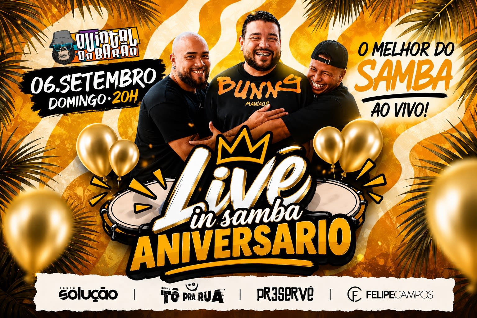 ANIVERSÁRIO LIVE IN SAMBA